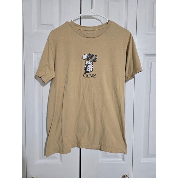 Vans small classic fit men's tan tshirt - Picture 1 of 6